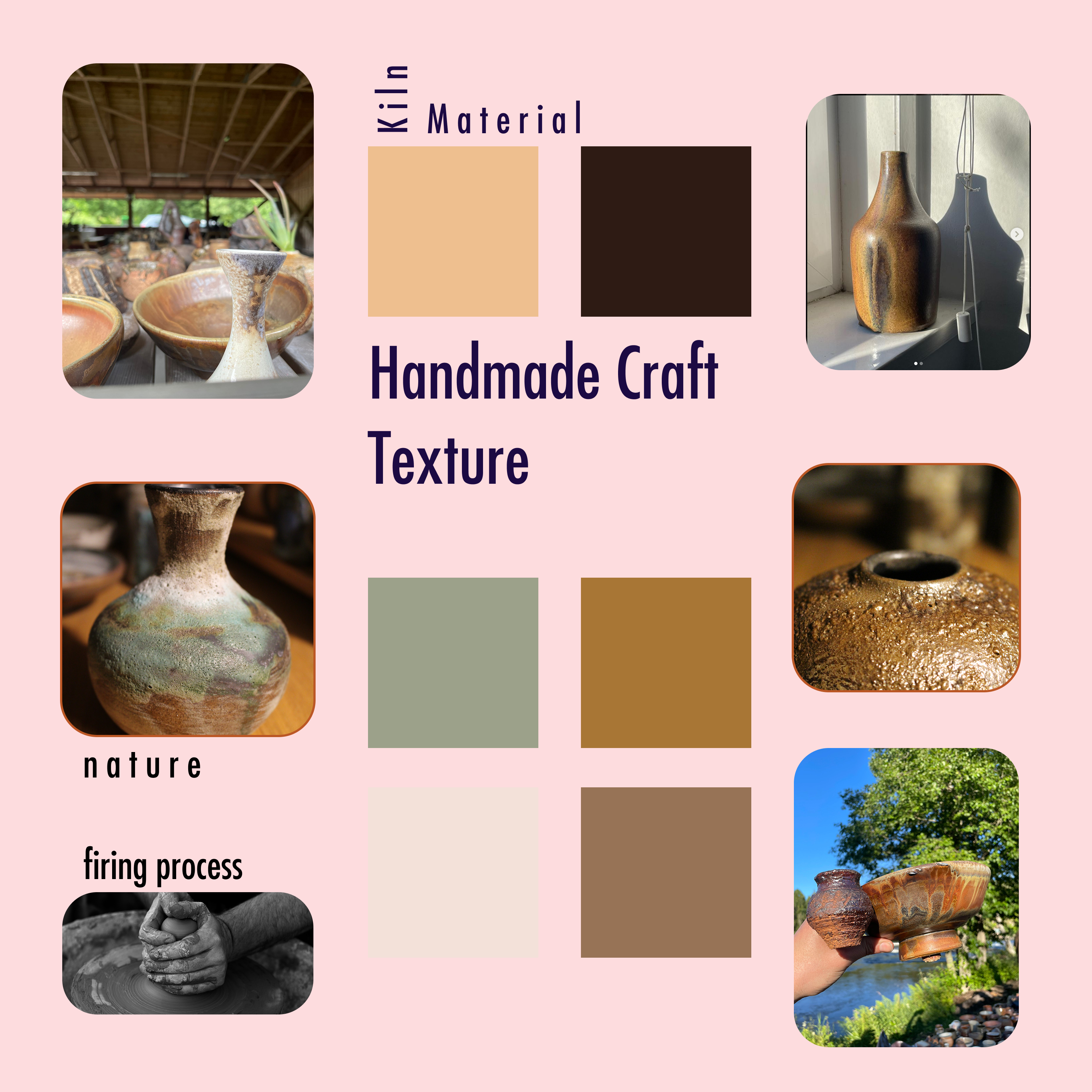 Visual research and mood boards developed by SCM Studio for Alastair Smith Ceramics. 2024